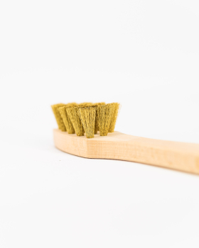 Preview: Wildleder-Bürste Herzform / Messing